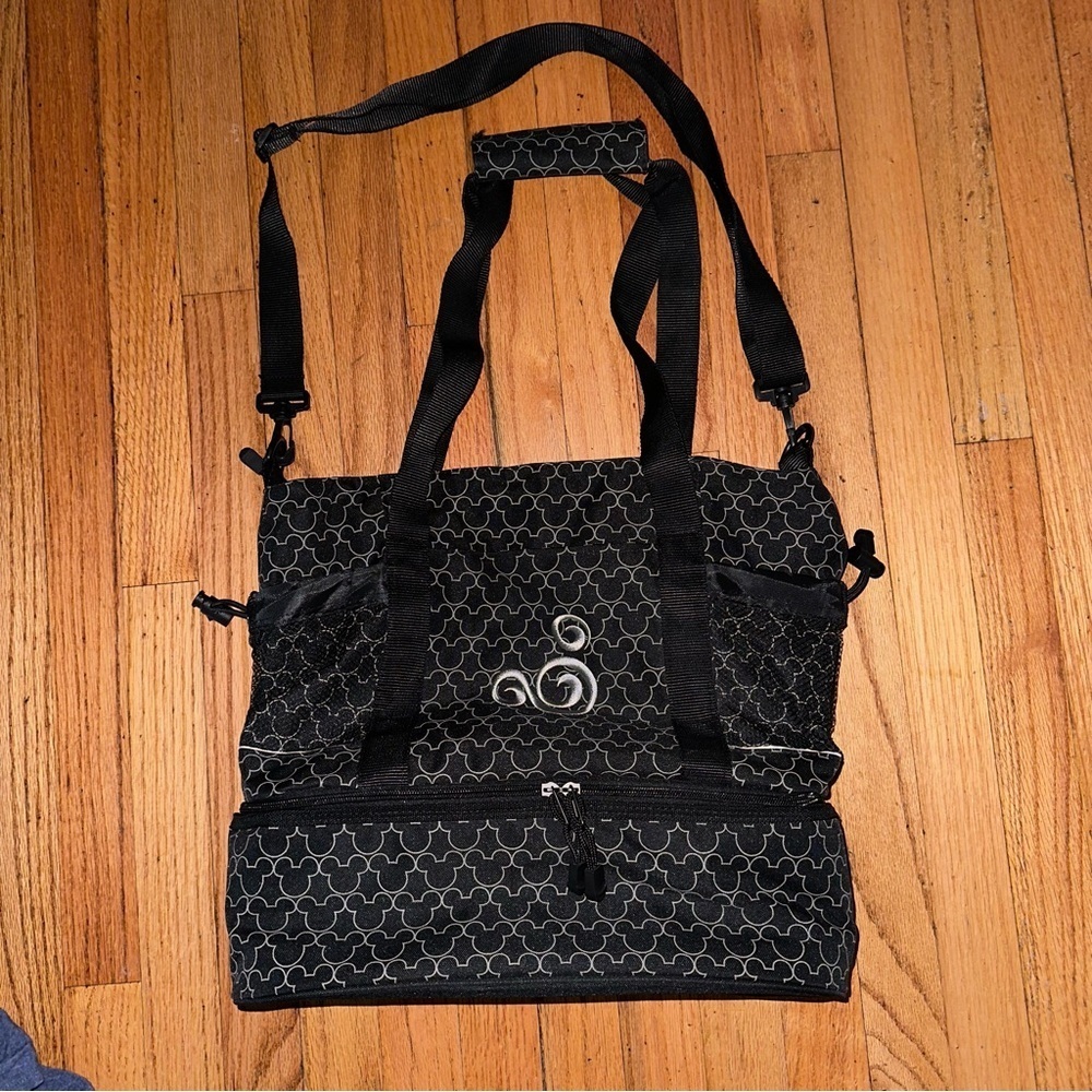 Disney Black Baby Bag with White Accents NWOT